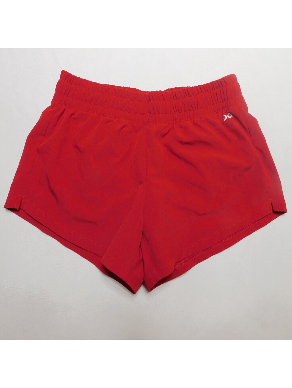 DSG Girls Team Red Athletic Running Stride Shorts Size Youth Small S 8-9